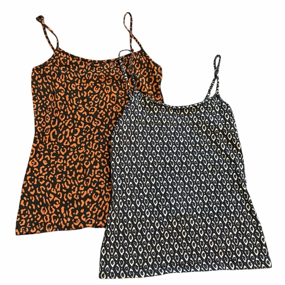 Ann Taylor Printed Camisole Tops Leopard & Geometric Women’s Size Small